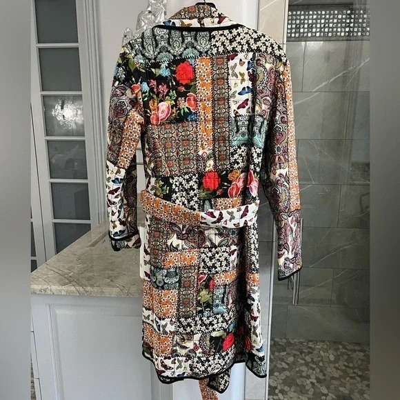 Alice + Olivia Moya Quilted Patchwork Coat